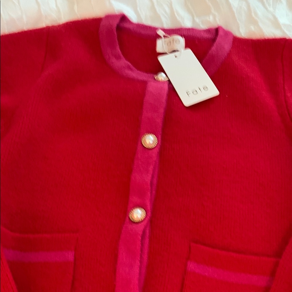 Fate Red and Pink Cardigan